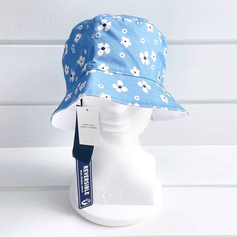 Hollister Girls Reversible Bucket Hat New With Tags One Size - Picture 3 of 10